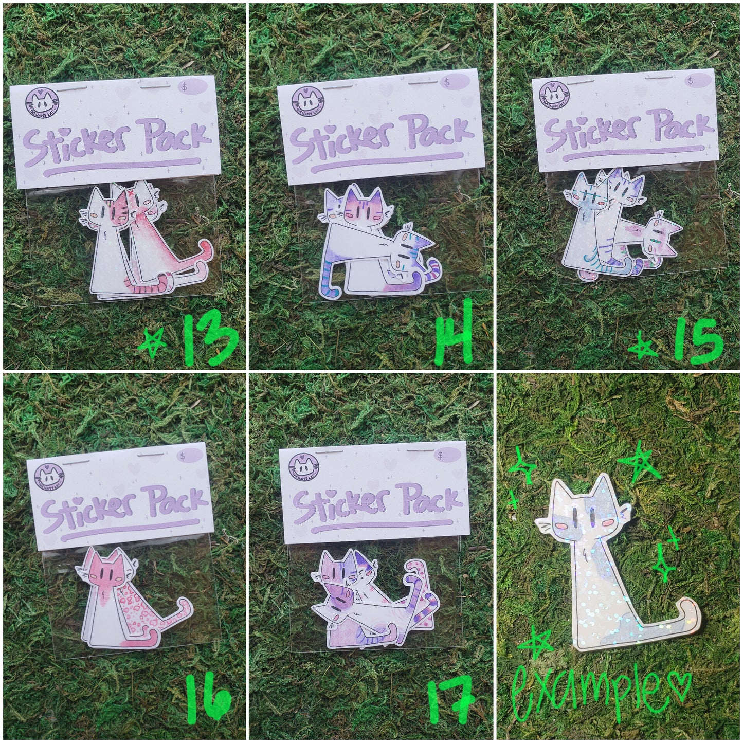 Cute Lil Guys - One of a Kind Sticker Pack of 4!