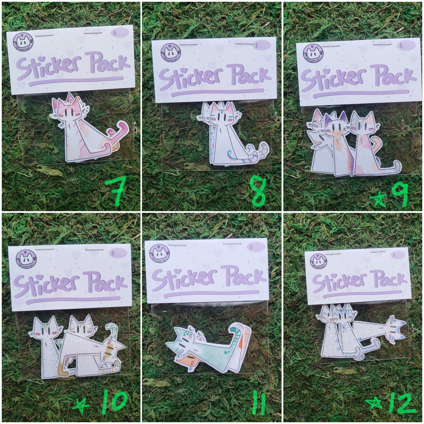 Cute Lil Guys - One of a Kind Sticker Pack of 4!
