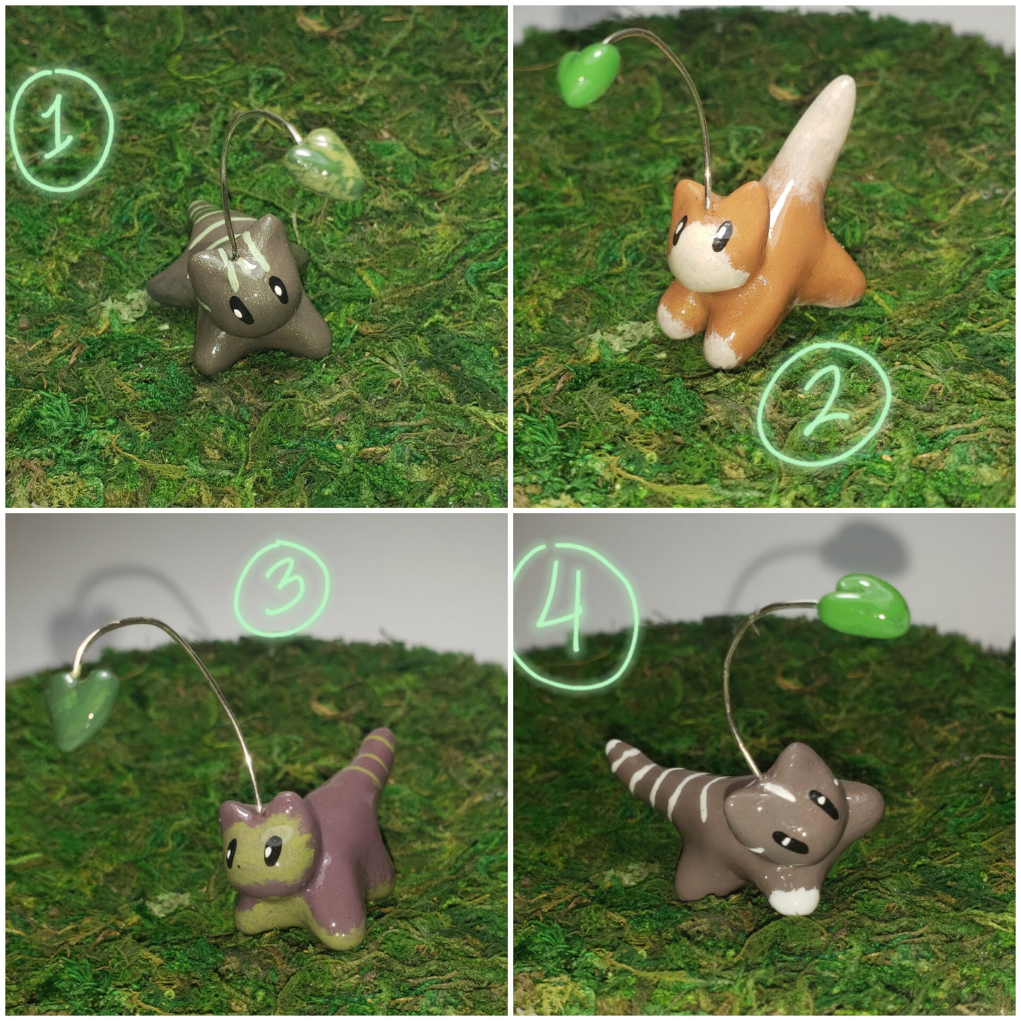 'Leaflets' - Little Kitty Forest Spirits -PICK YOUR KITTY!-
