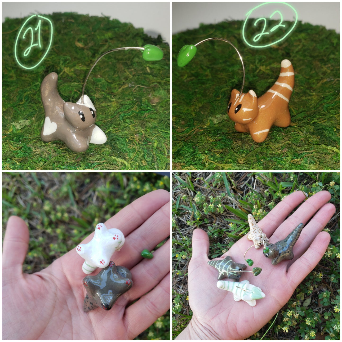 'Leaflets' - Little Kitty Forest Spirits -PICK YOUR KITTY!-