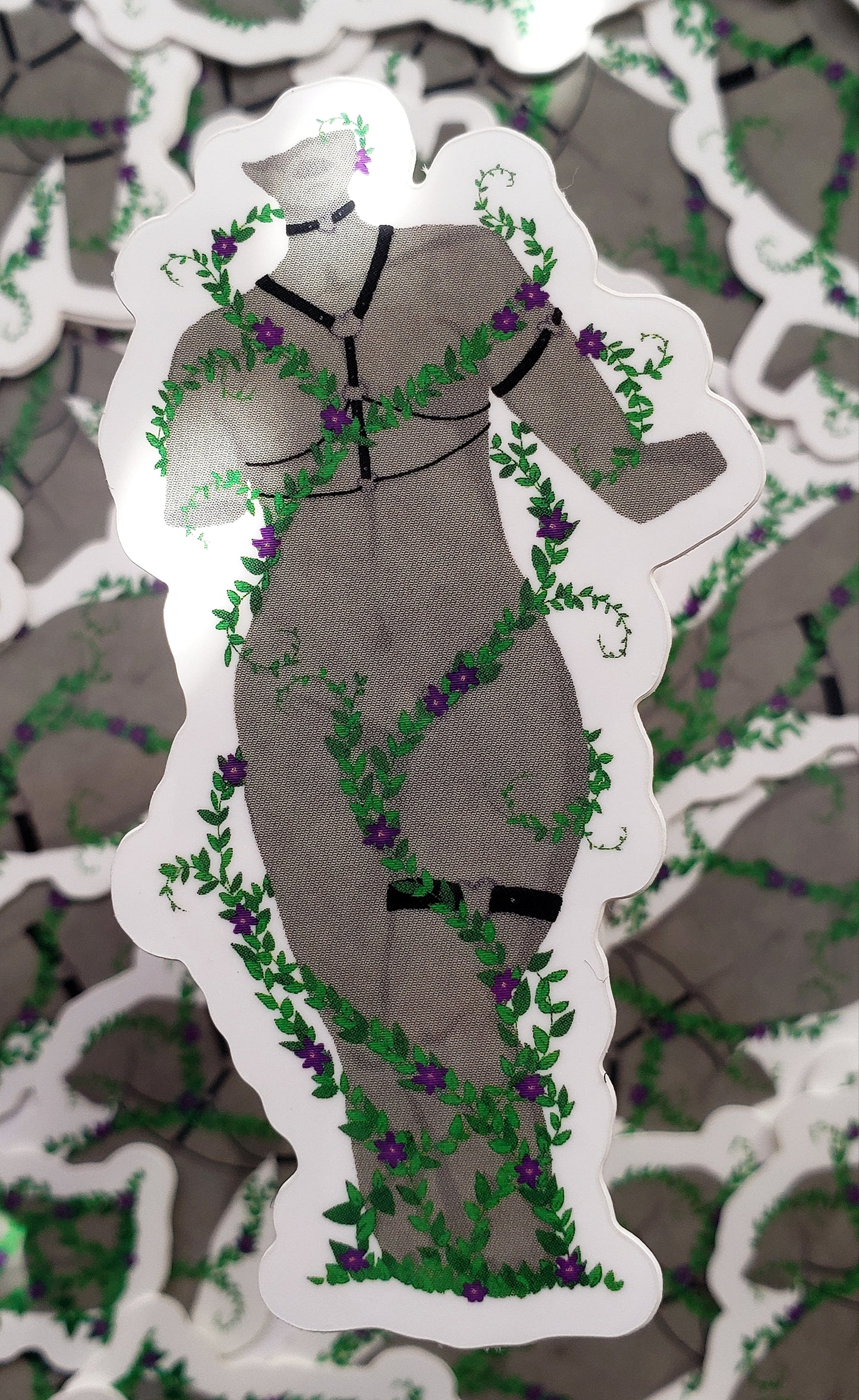 SALE : Mini Overgrown Statue Sticker